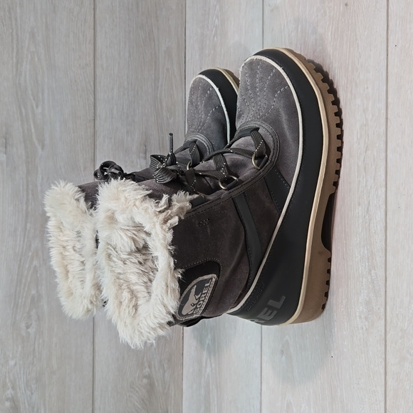 Sorel Women Leather Insulated lined boots shoes sz 9 - Picture 2 of 14